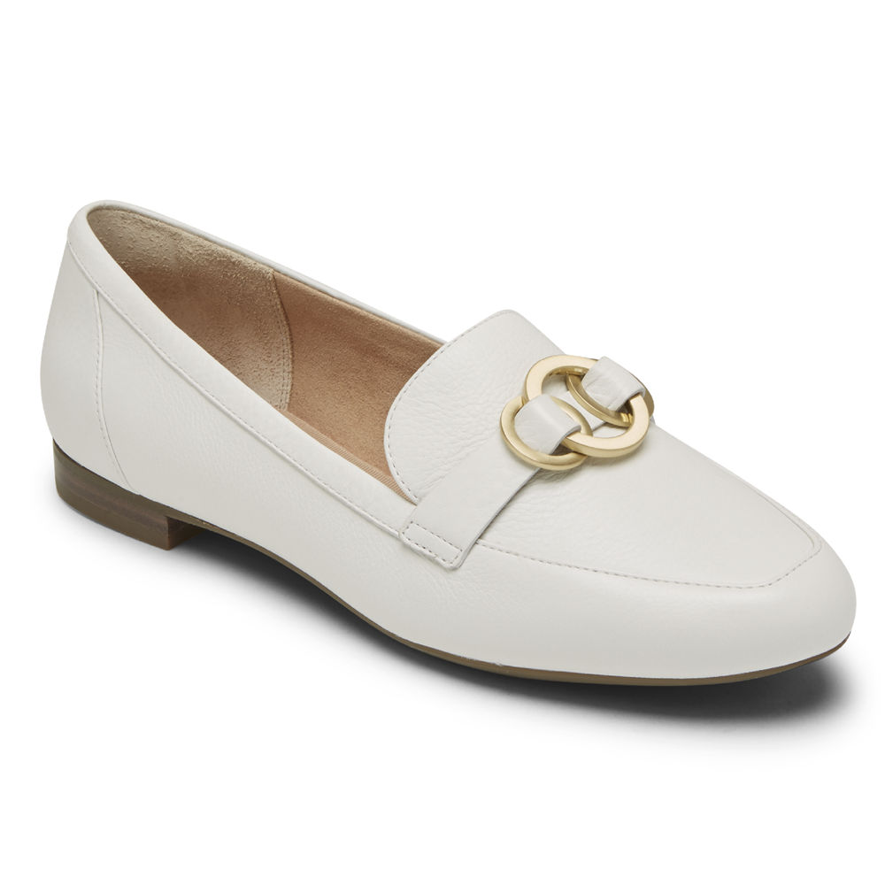 Rockport Loafers For Womens White - Total Motion Tavia Ring - EA3851092